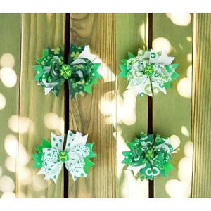 NEW Girl's St Patrick's Day Hair Bow Accessory